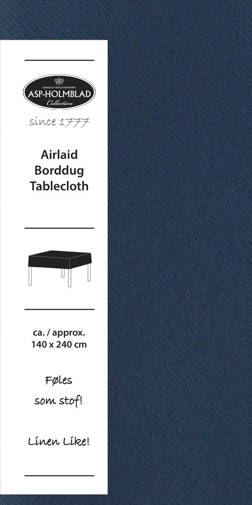 Bordsduk, Airlaid, 140x240 cm, Mörkblå