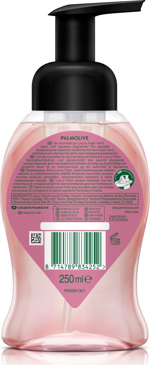 Palmolive Skumhandtvål, hallon, 250 ml
