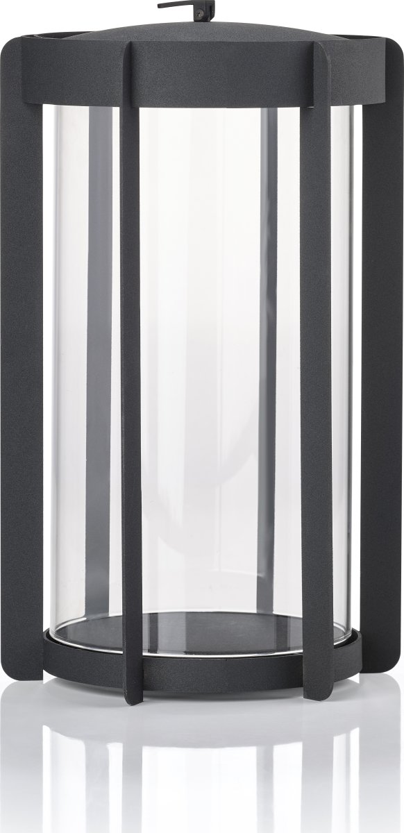Zone Firefly Lykta, med glas, H35 cm, svart stål