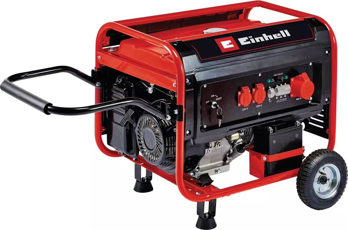 Einhell Generator med hjul 4-taktsmotor, 6500W