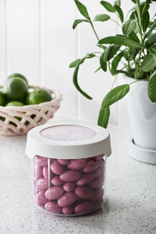 Förvaringslåda Vision med skruvlock, rund, 0,75 L