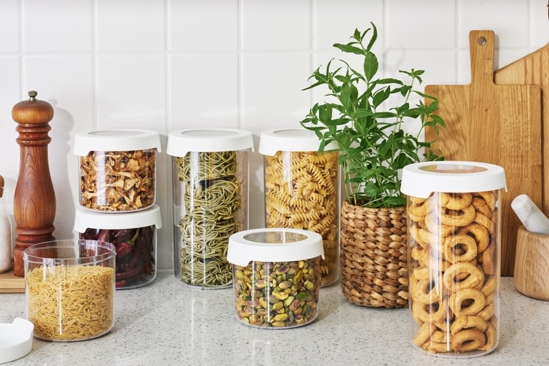 Förvaringslåda Vision med skruvlock, rund, 0,75 L