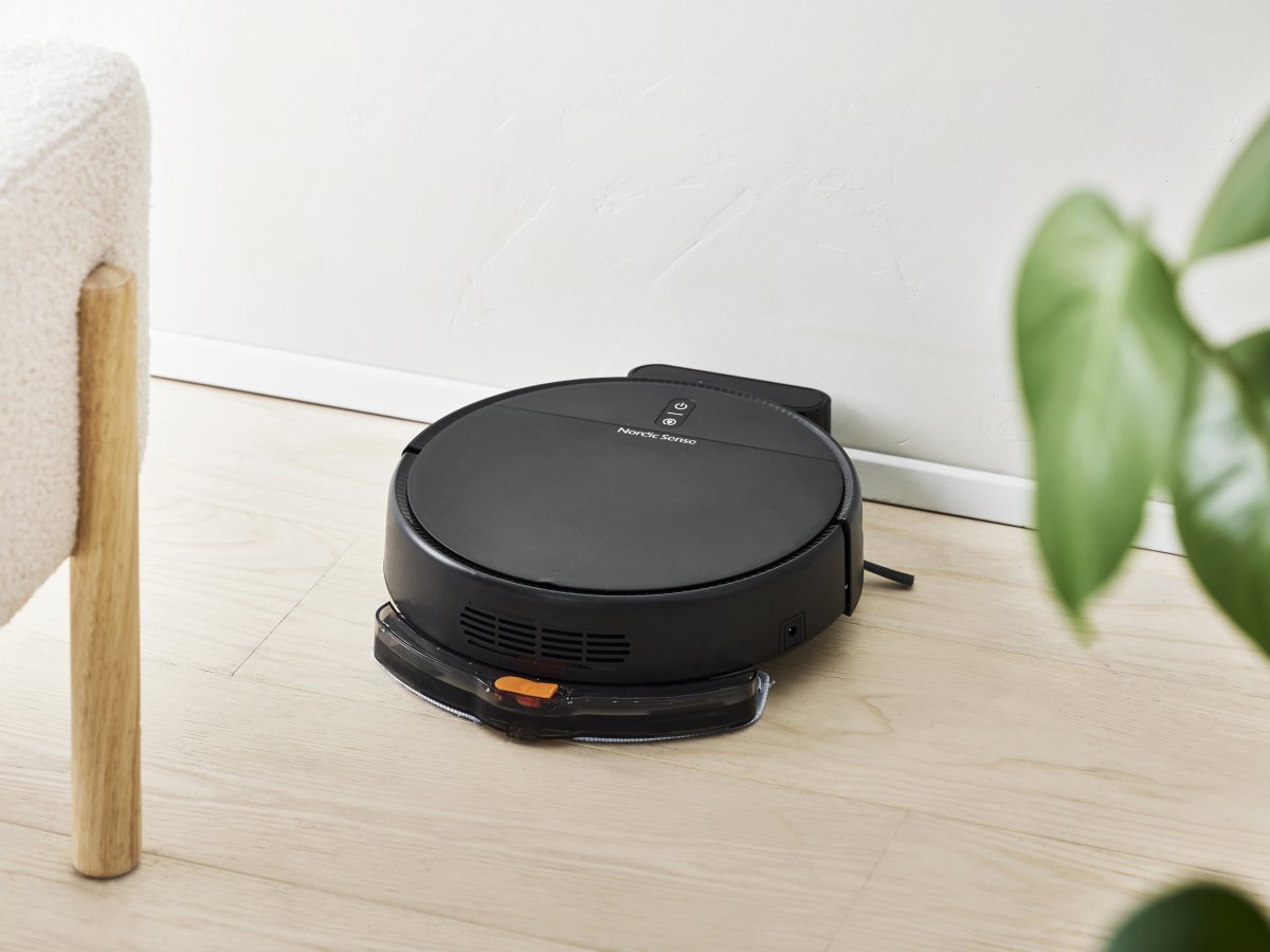 Nordic Sense robotdammsugare, 650 ml dammbehållare
