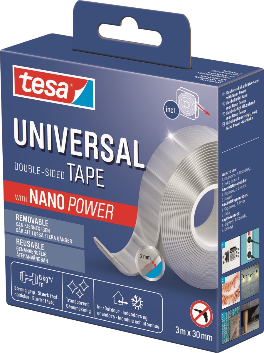 tesa Nano Power Universaltejp | 30 mm x 3 m