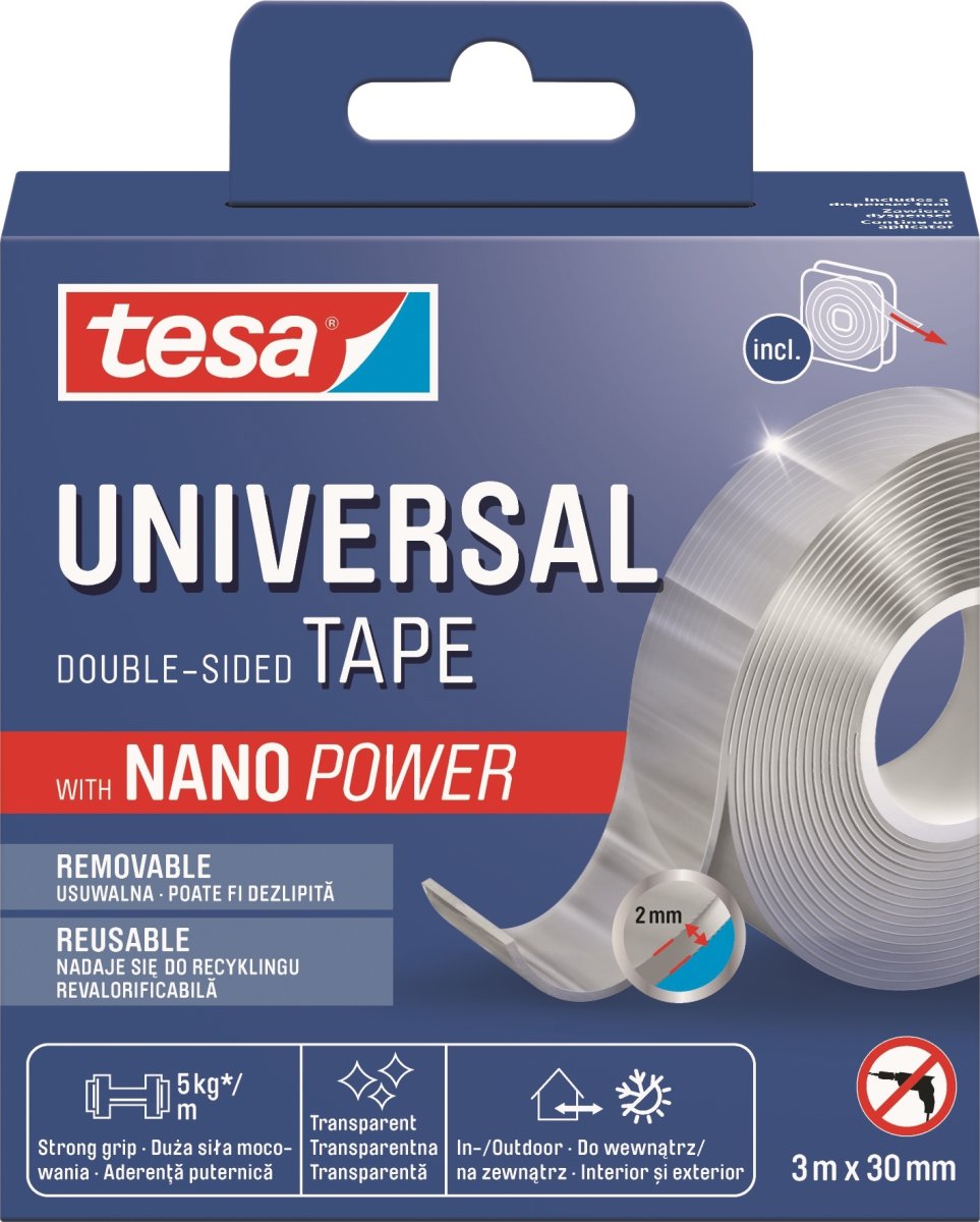 tesa Nano Power Universaltejp | 30 mm x 3 m