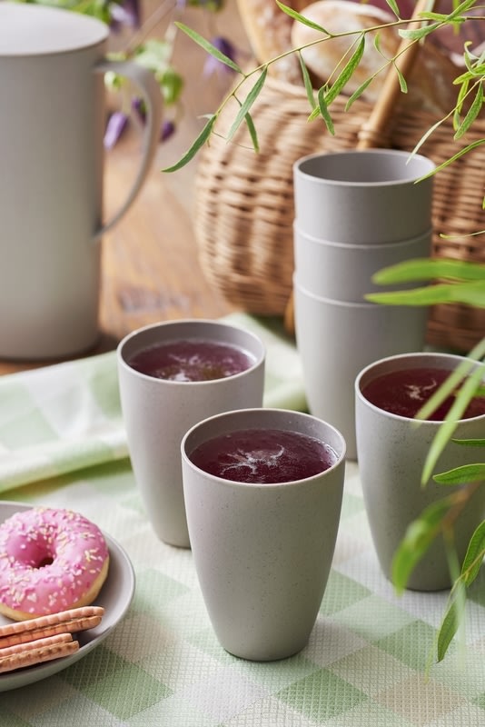 GastroMax Dricksglas, BIO, gråbrunt, 4DL