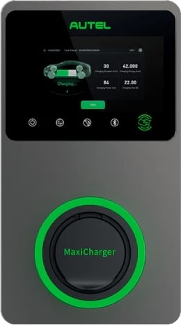 Autel MaxiCharger uttag 22KW LCD, 4G, mörkgrå