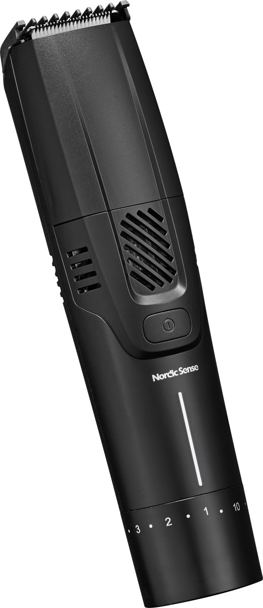 Nordic Sense Skäggtrimmer med sug, svart