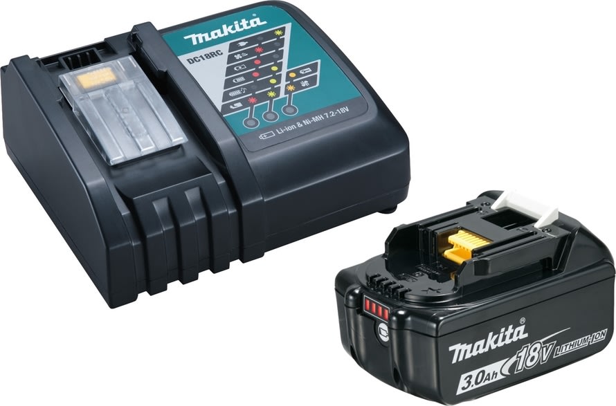 Makita batteripaket 1 X BL1830B + 1 X DC18RC