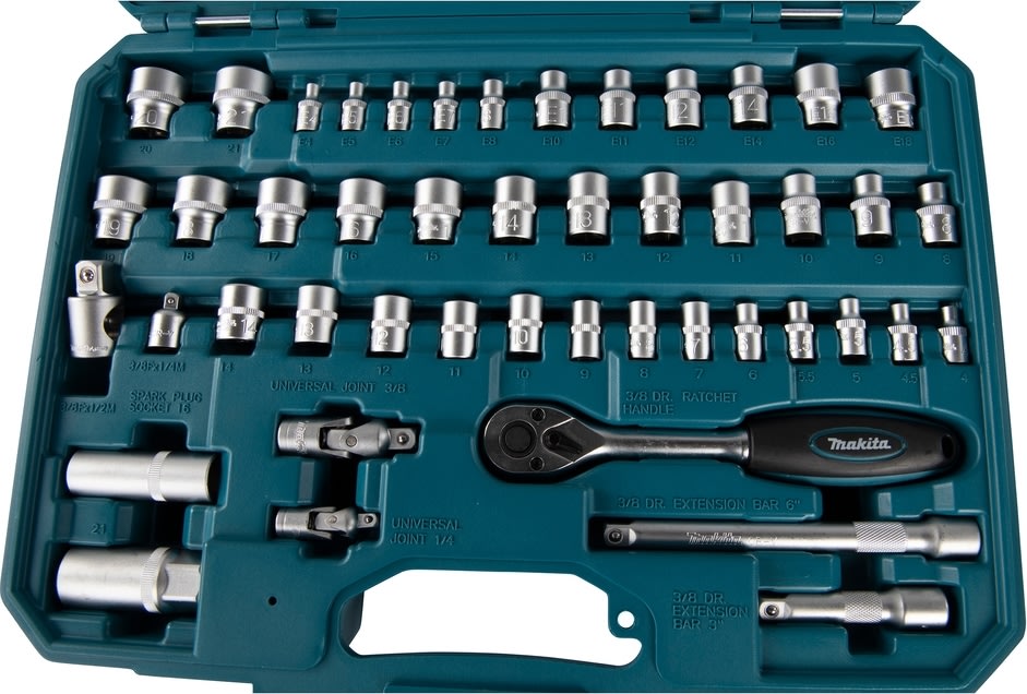 Makita hylsnyckelsats 120 delar