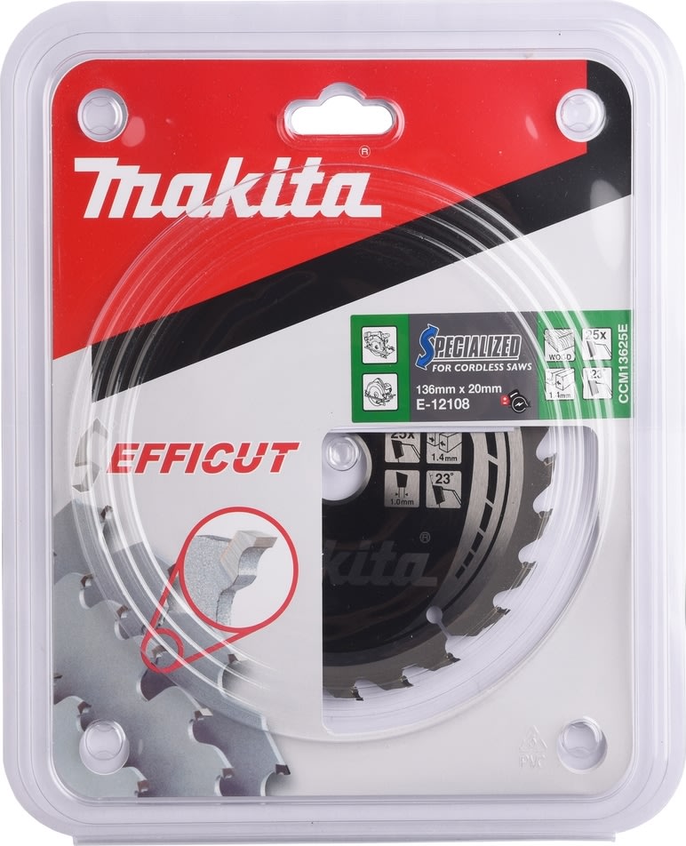 Makita Cirkelsågblad TCT 136x20m 25T, E-12108