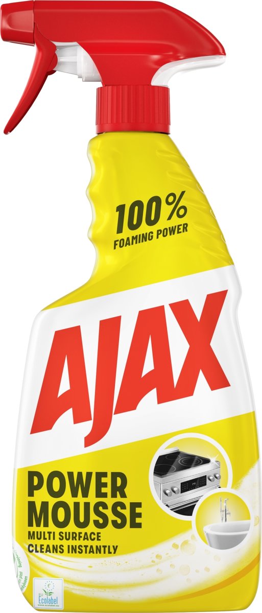 Ajax Spray | Power Mousse | Anti Limescale | 500ml
