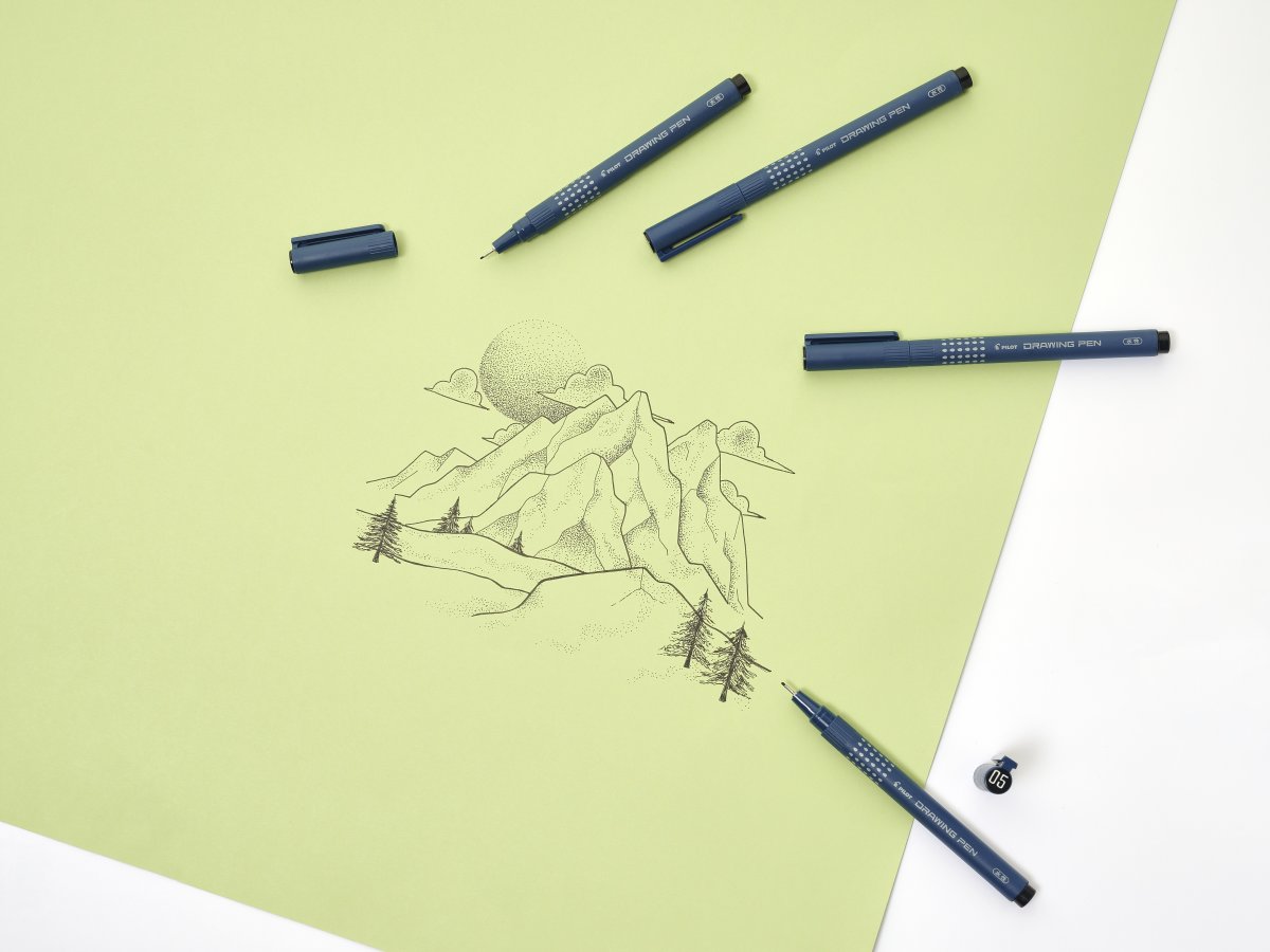 Pilot Drawing Pen Fineliner 02 | F | Svart