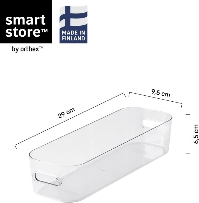 Compact Clear förvaringslåda Slim, 1,3 L