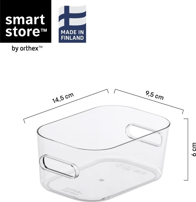 Compact Clear förvaringslåda XS, 0,6 L