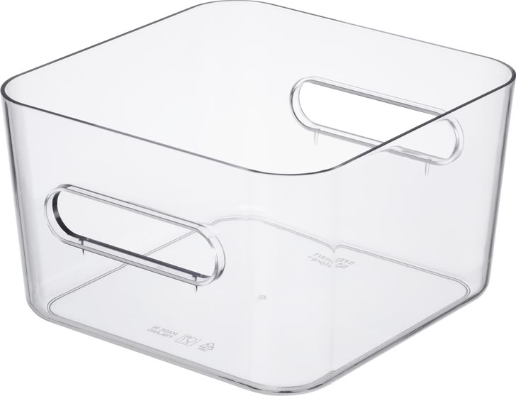 Compact Clear förvaringslåda Square M, 3,6 L