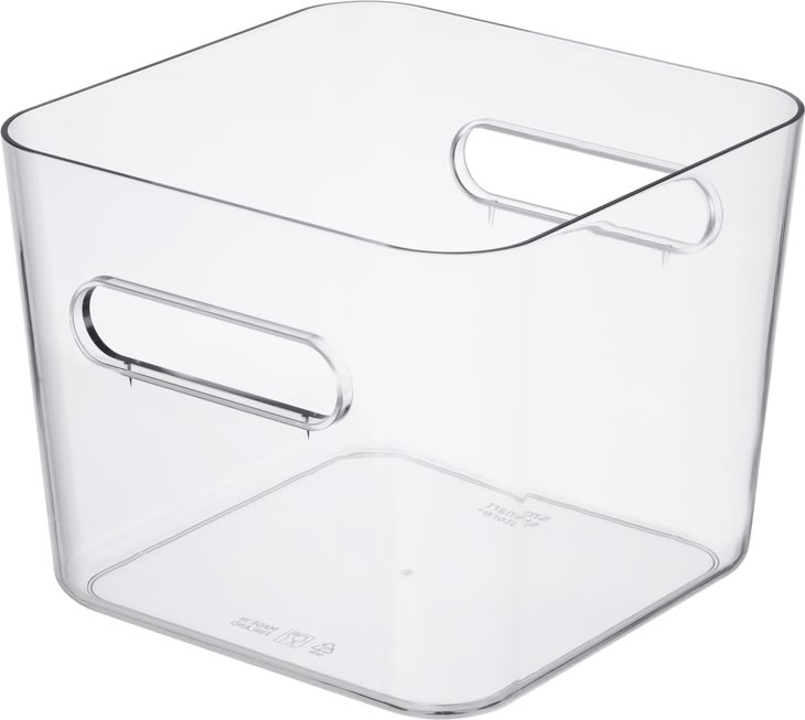 Compact Clear förvaringslåda Square L, 4,7 L