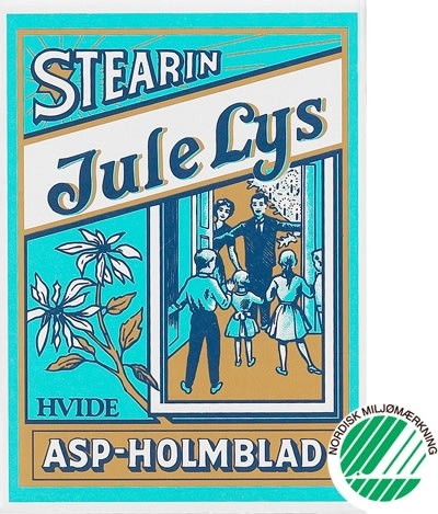 ASP-Holmblad Julgransljus 1, 2x11cm, vit, 20 st