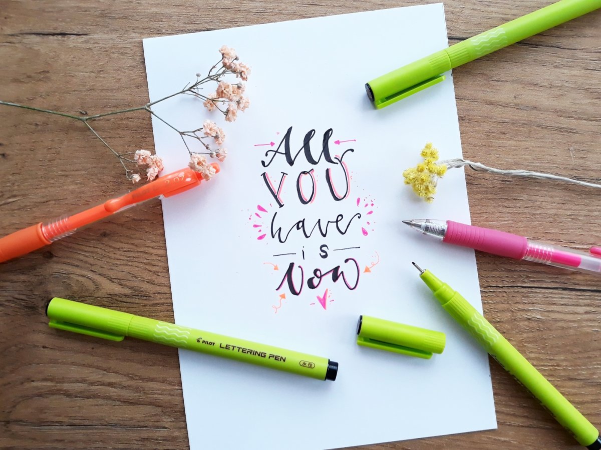Pilot Lettering Pen Fineliner | B | Svart
