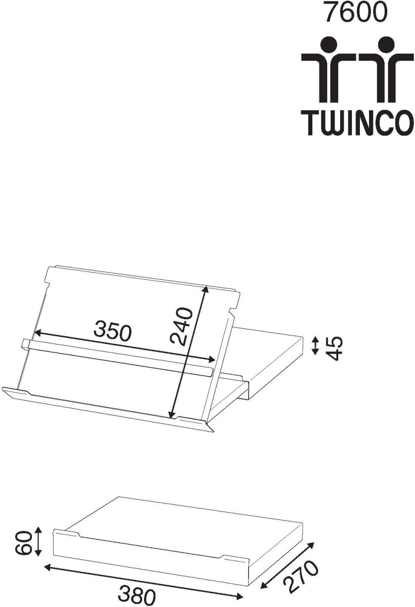 Twinco koncepthållare 7600, silver