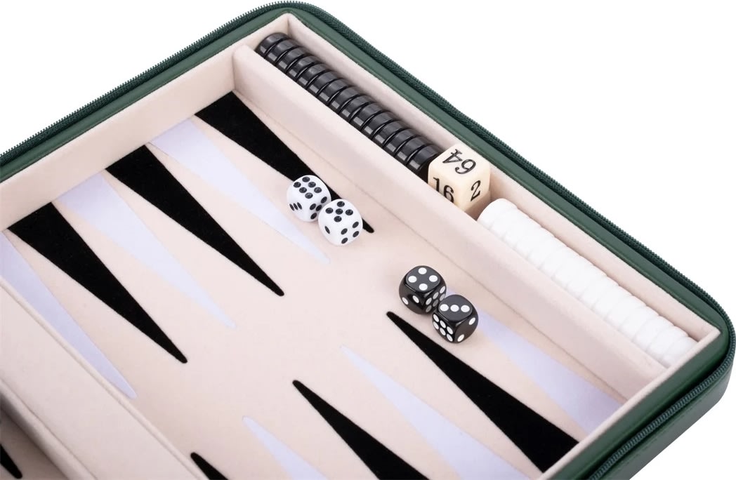 Brädspel Backgammon Reseset 23x18 cm