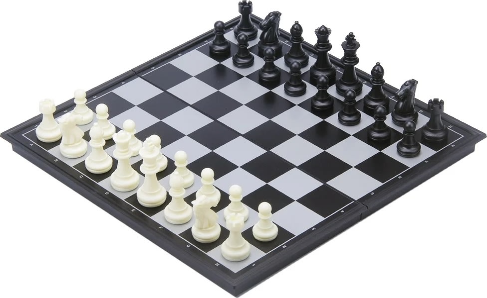 Brädspel Schack / Backgammon Reseset 24x24 cm