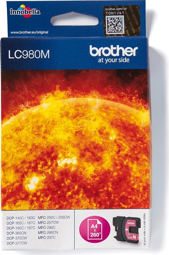 Brother LC980M bläckpatron, magenta, 260 s