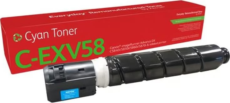 Xerox C-EXV58 Everyday lasertoner, Cyan