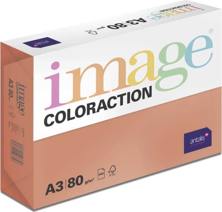 Image Coloraction A3 80 g | 500 ark | Vallmoröd