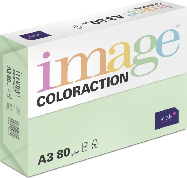 Image Coloraction A3 80 g | 500 ark | Ängsgrön