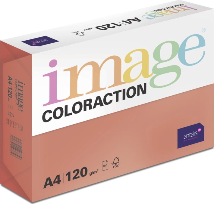 Image Coloraction A4 120 g | 250 ark | Korallröd
