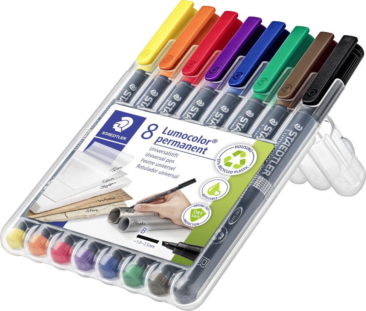 Staedtler 314 Permanent Marker | 8 färger