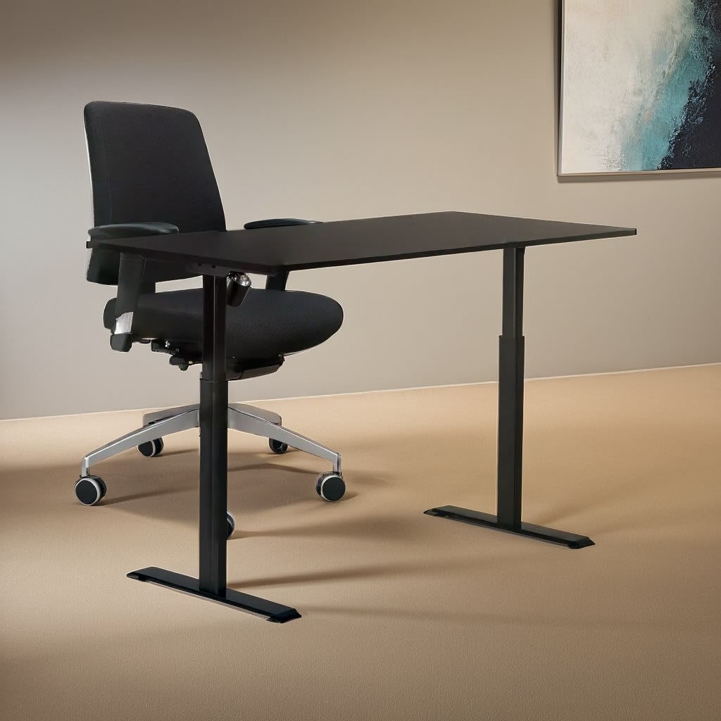 Sun-Flex I höj- och sänkbart bord, 160x80, Svart