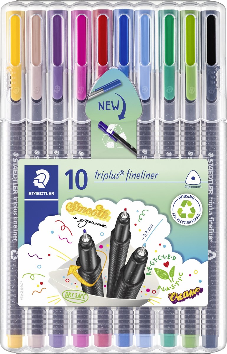 Staedtler Triplus Fineliner | 10 färger