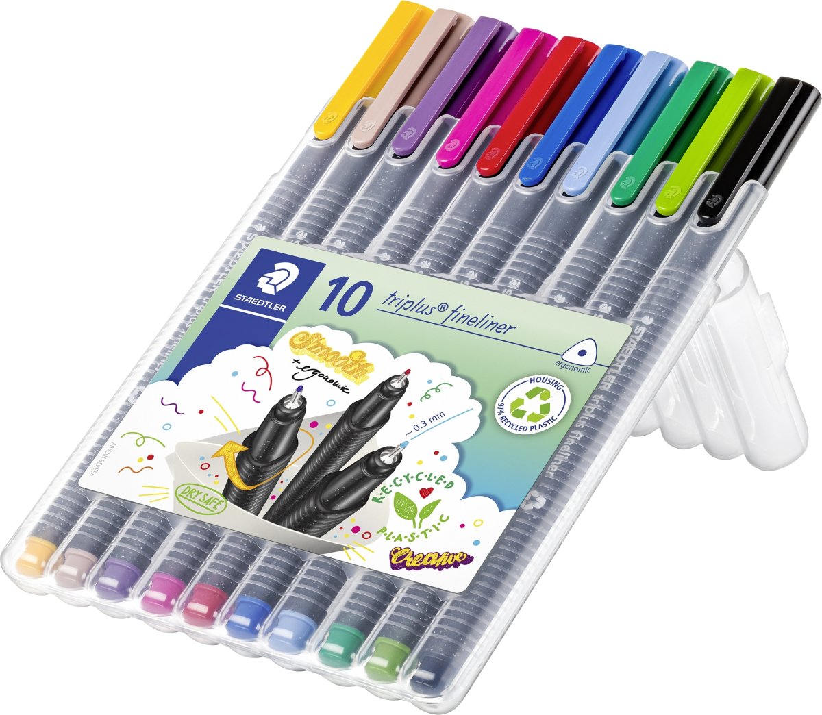 Staedtler Triplus Fineliner | 10 färger