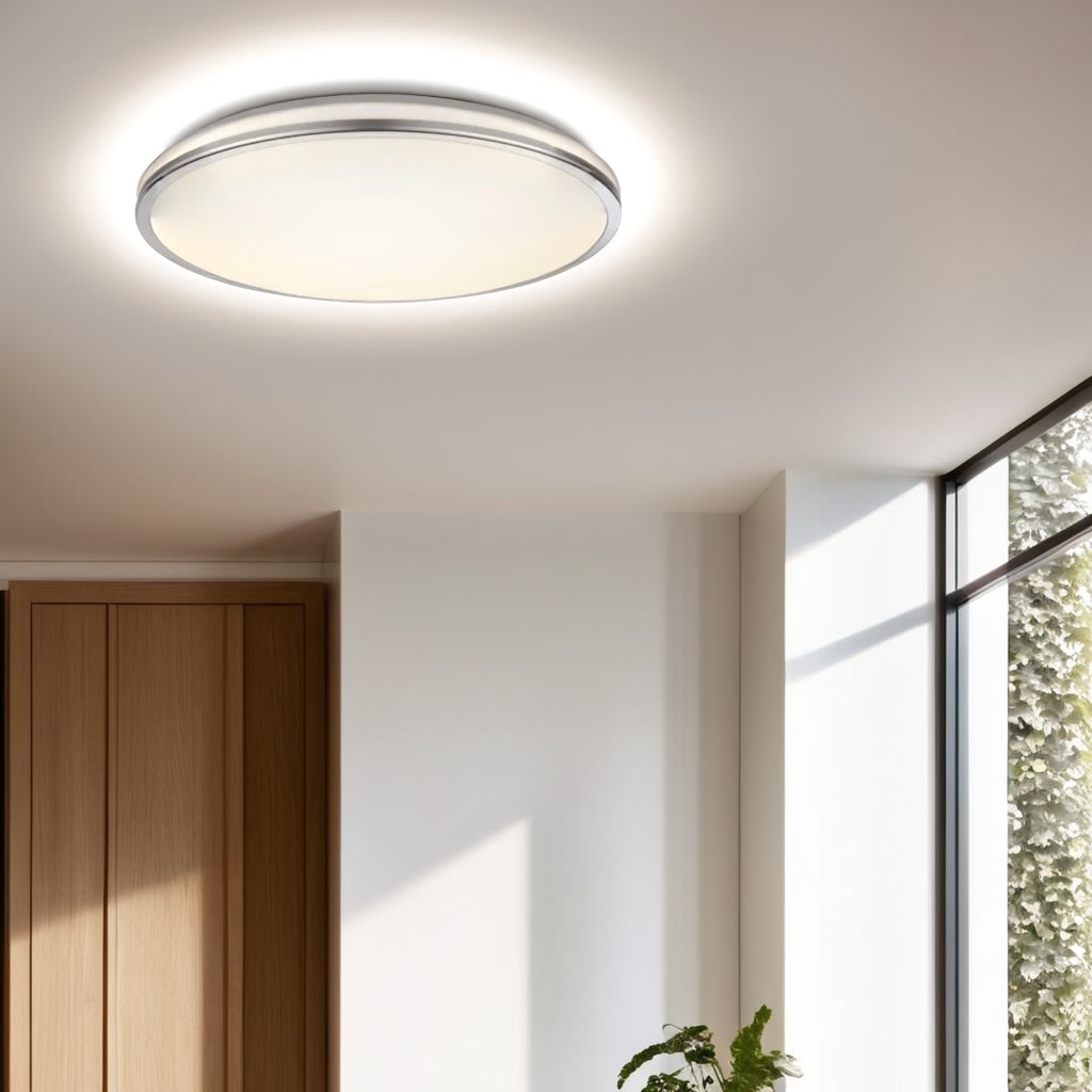 Fancy LED-plafond, Ø33 cm, Vit