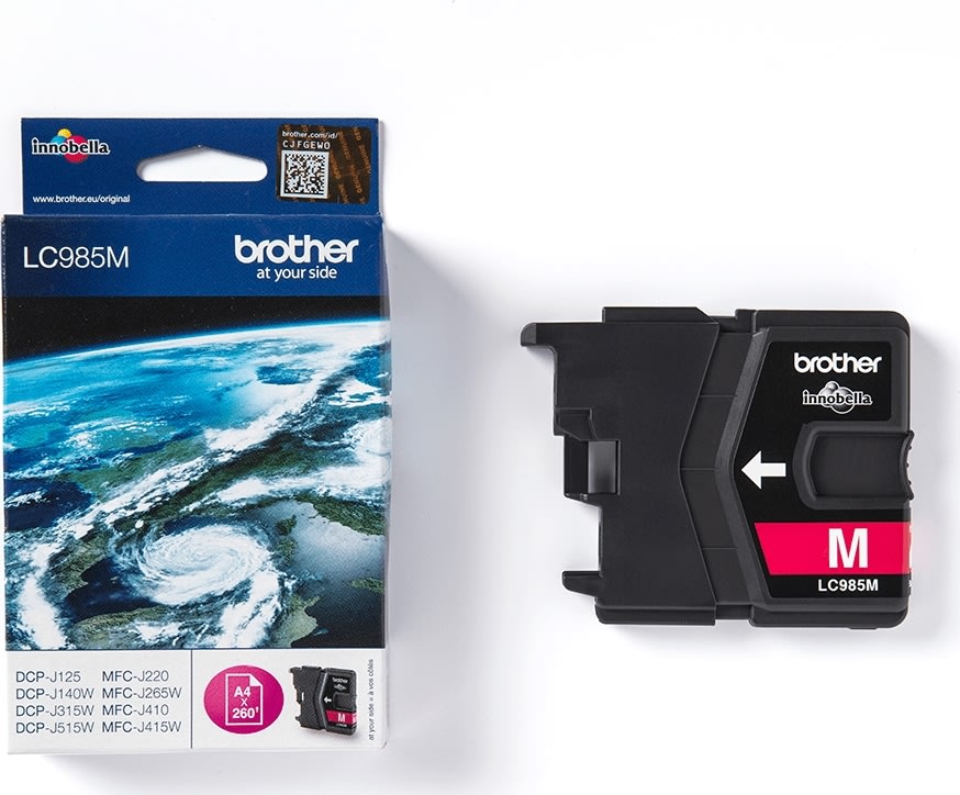 Brother LC985M bläckpatron, magenta, 260 s