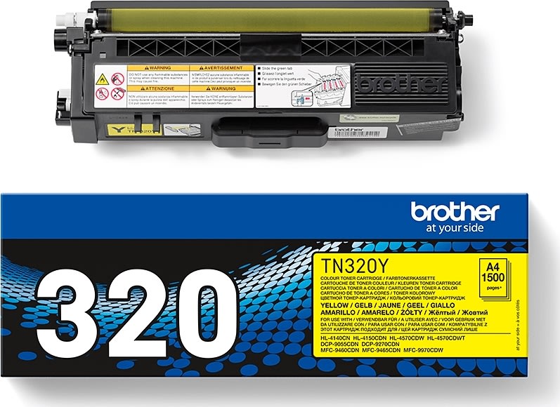 Lasertoner Brother TN320Y Gul 1500 sidor
