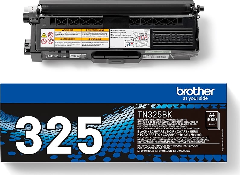 Lasertoner Brother TN325BK Svart 4000 sidor