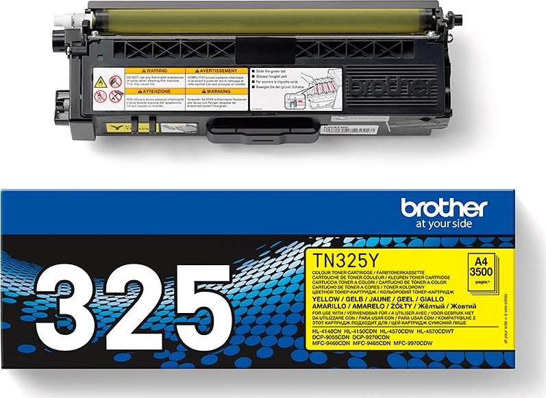 Lasertoner Brother TN325Y Gul 3500 sidor