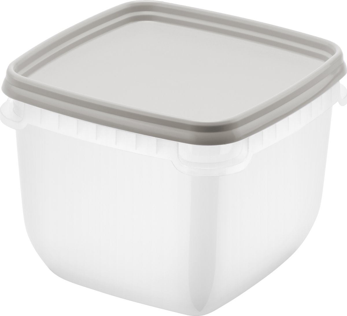 Frysförvaringslåda, gråbrun, 0,75L, 4 st.