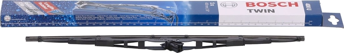 Bosch dubbla torkarblad, 400 mm, svart