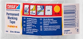 tesa golvmarkeringstejp, 50 mm x 33 m, transparent