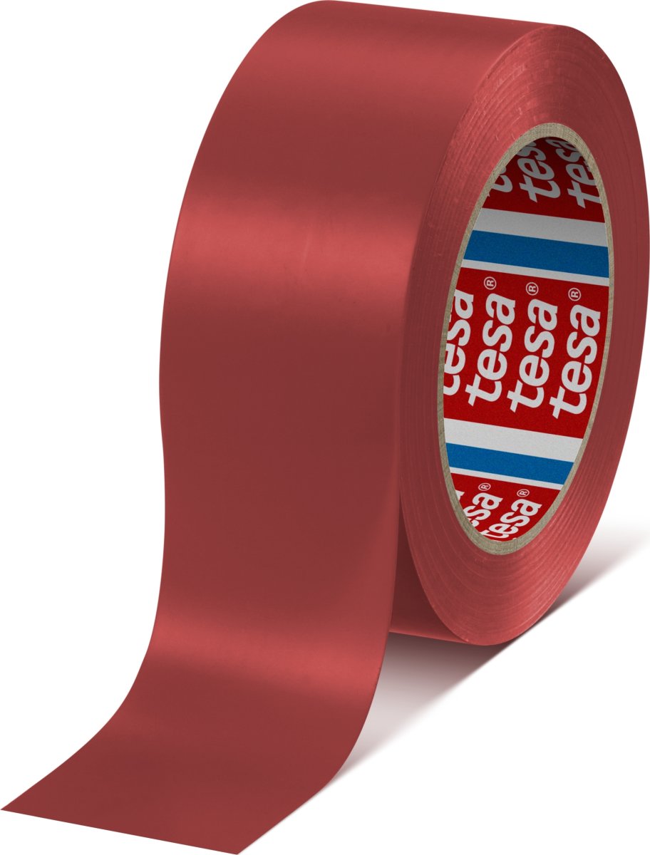tesa golvmarkeringstejp, 50 mm x 33 m, röd