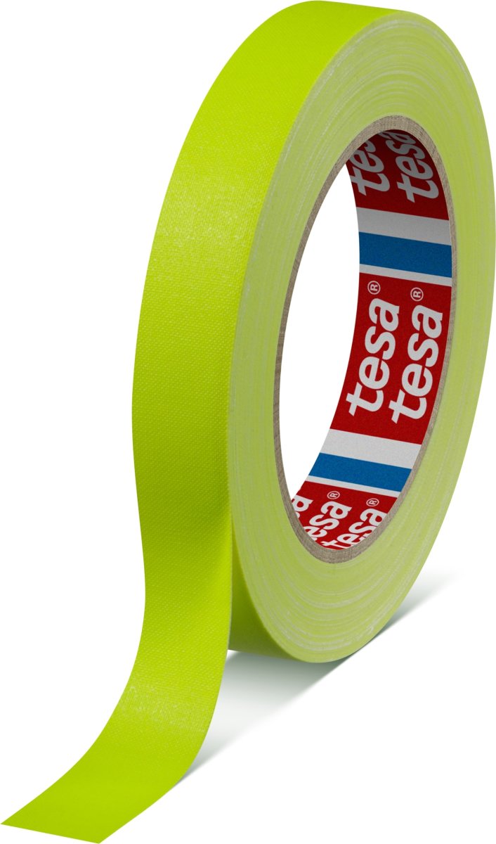 Tesa självlysande evenemangstejp, 25mm x 19m, gul