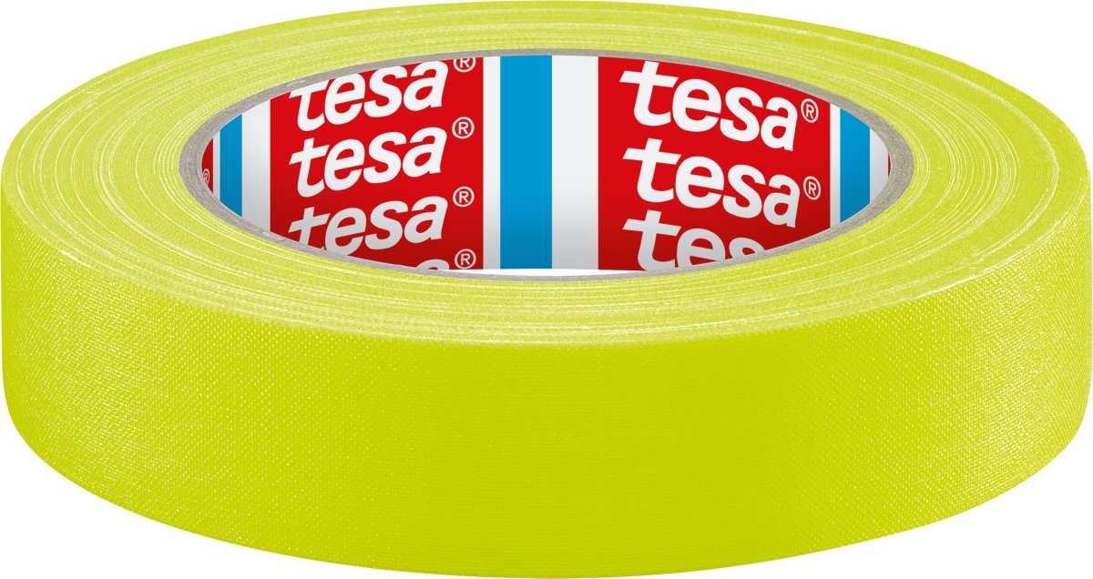 Tesa självlysande evenemangstejp, 25mm x 19m, gul