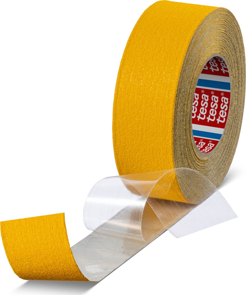 tesa flexibel halkskyddstejp, 50 mm x 18 m, gul