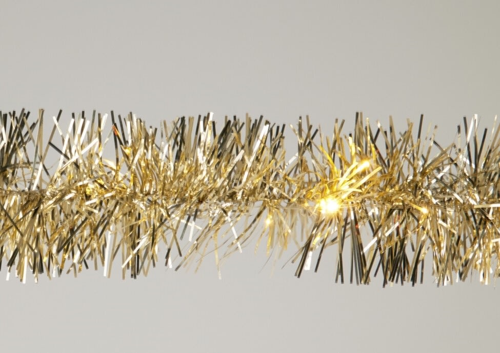 Ljusslinga med LED, 10 m, champagnefärgad