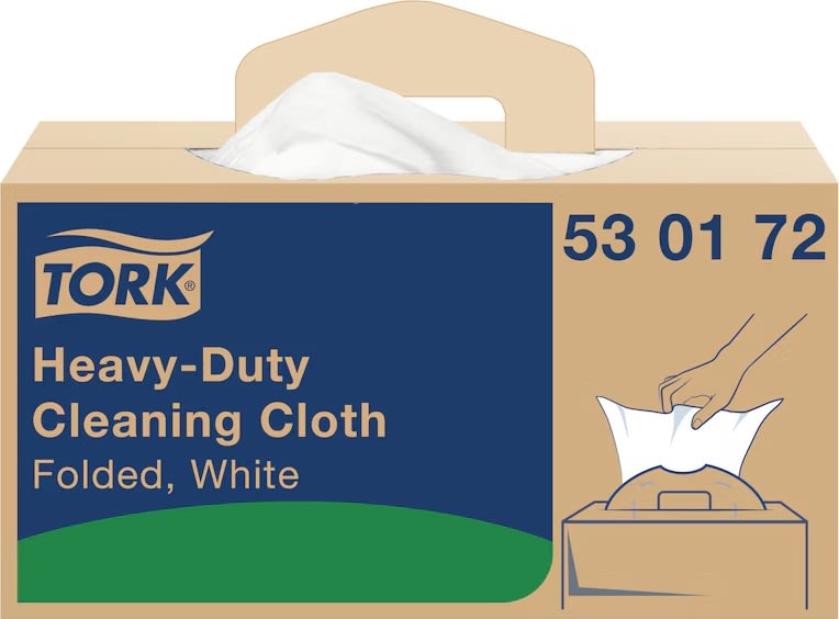 Tork W7 kraftig torkduk, vit, 1-lagers, 180 st.