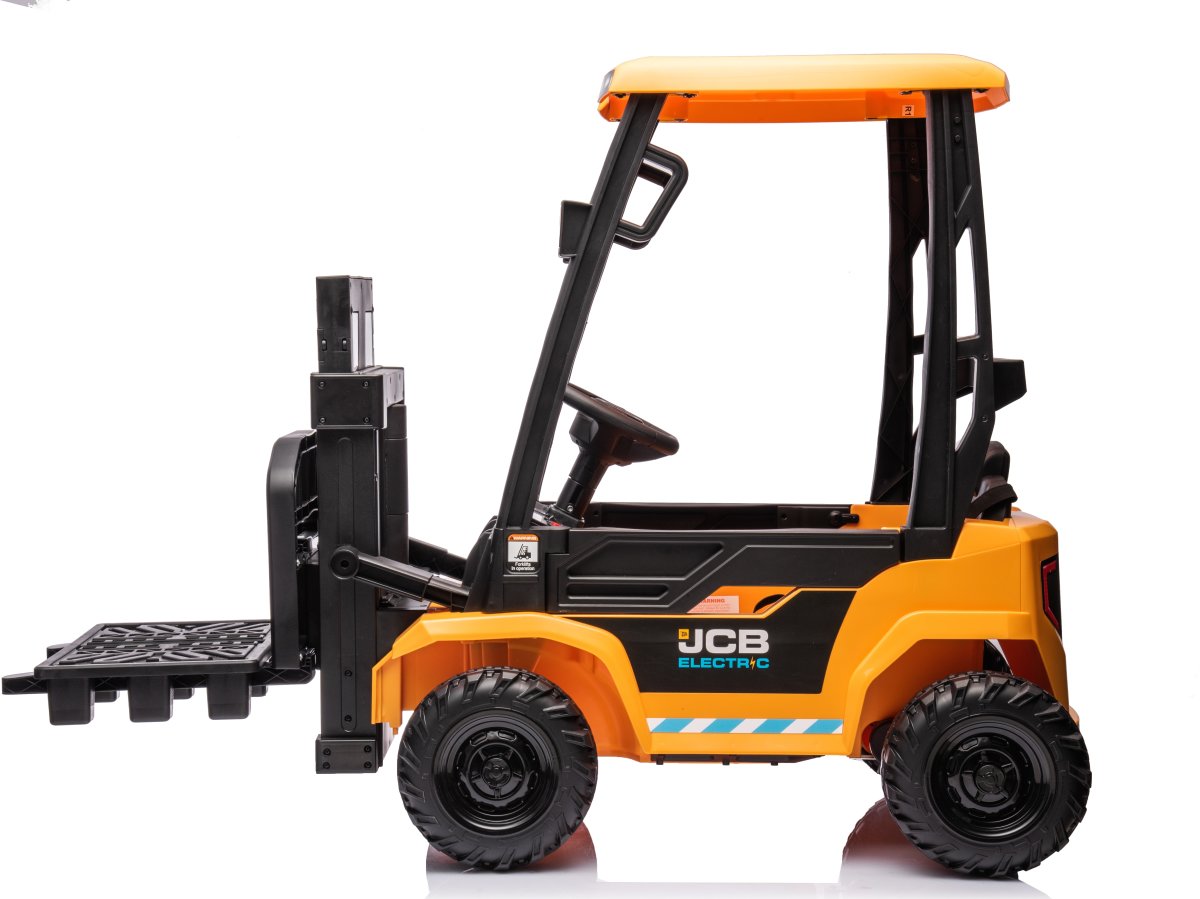 Elbil JCB gaffeltruck barnbil, 12V